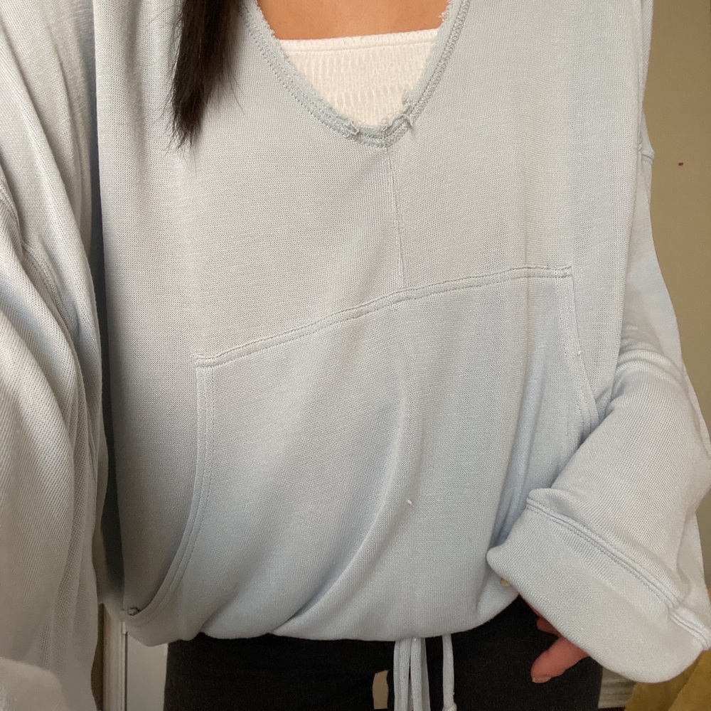 Free People Movement lounge light blue sweater